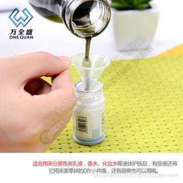 clear colourful mini plastic funnel